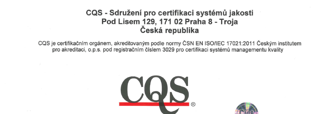 CQS Certifikát