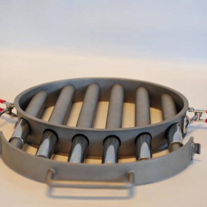 Magnetgitter rund mit manueller Reinigungsfunktion